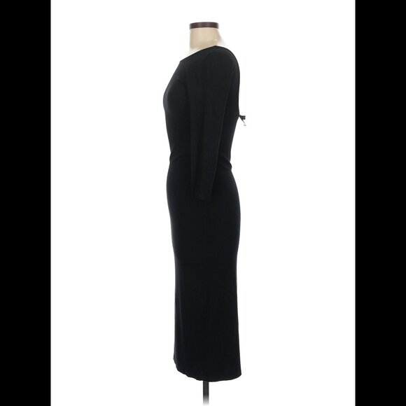 Lulus Black Midi Sheath Cocktail Dress – Size M - Picture 7 of 8